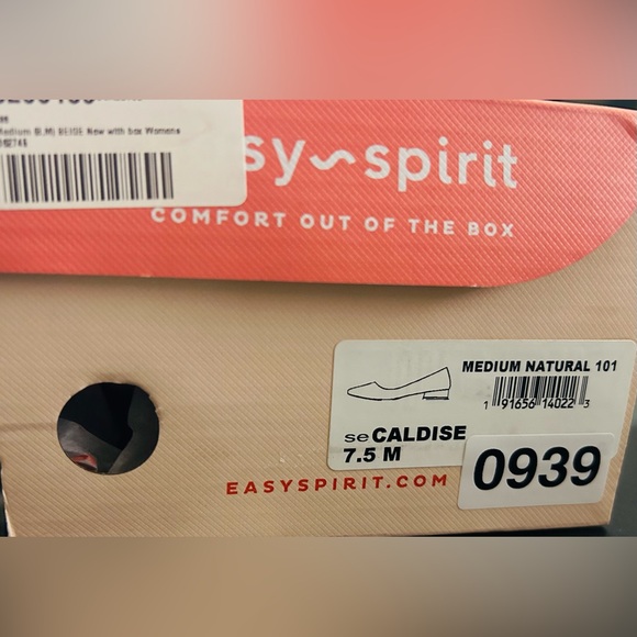 Easy Spirit Caldise Low Heel Natural Slip On Pumps Size 7.5M - Picture 7 of 8